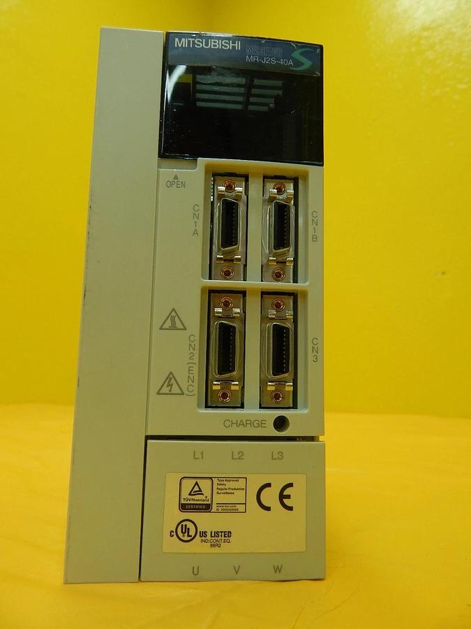Used Mitsubishi MR-J2S-40A AC Servo Amplifier MELSERVO Drive Used Working