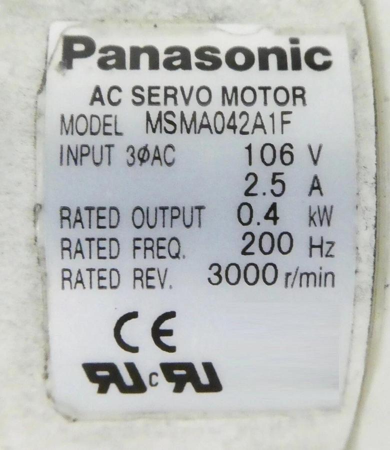 Used Panasonic MSMA042A84 AC Servo Motor Gearhead Assembly VRKF-15C-40 Working