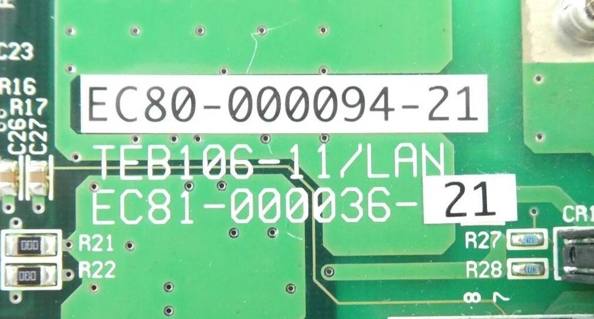 Used TEL Tokyo Electron EC81-000036-21 TEB106-11/LAN PCB Card EC80-000094-21 Working