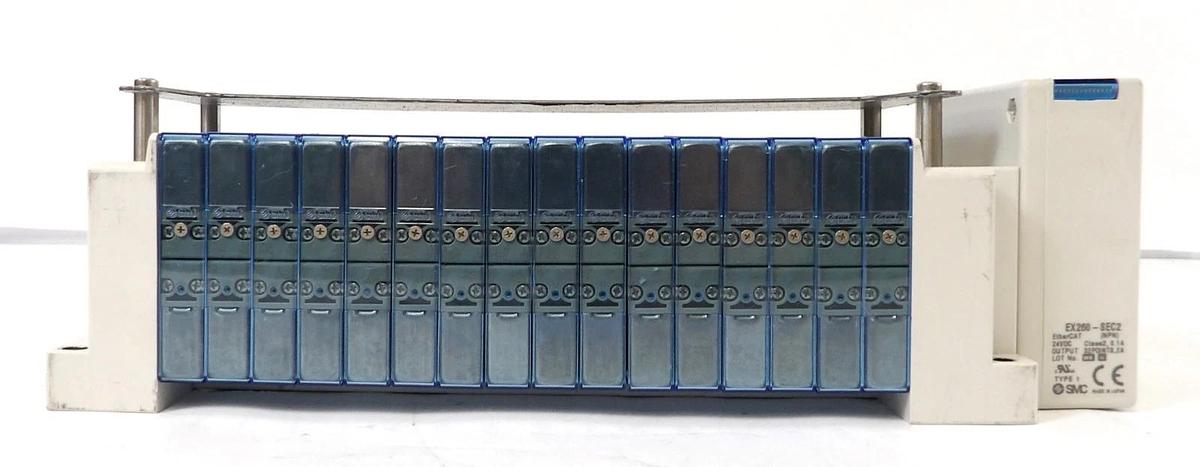 Used SMC EX260-SEC2 16-Port Ethercat Pneumatic Manifold AMAT 0190-41156 Working