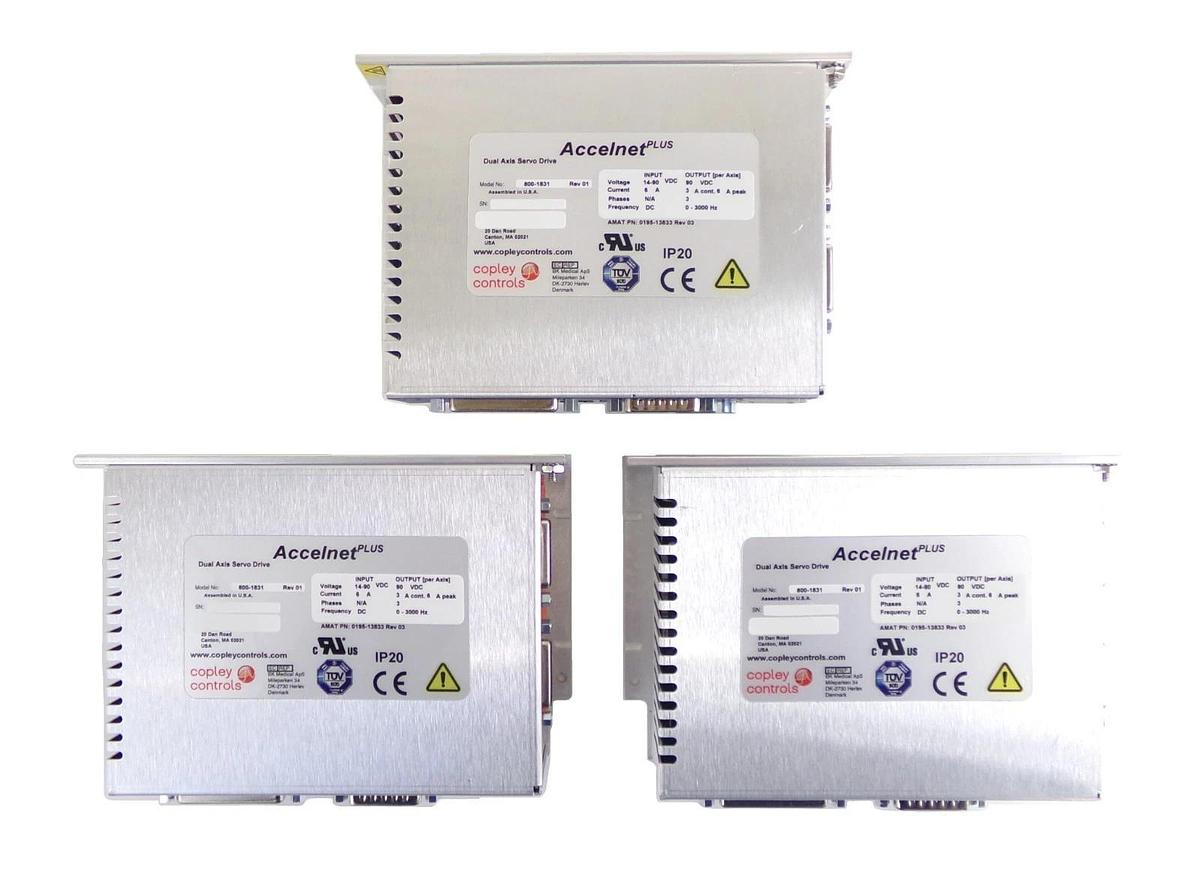 Copley Controls 800-1831 Dual Axis Servo Drive Accelnet Plus Lot of 3 New