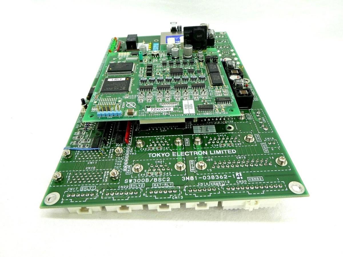 Used TEL Tokyo Electron 3M81-038362-14 Board PCB SW300B/BSC2 Trias System Working