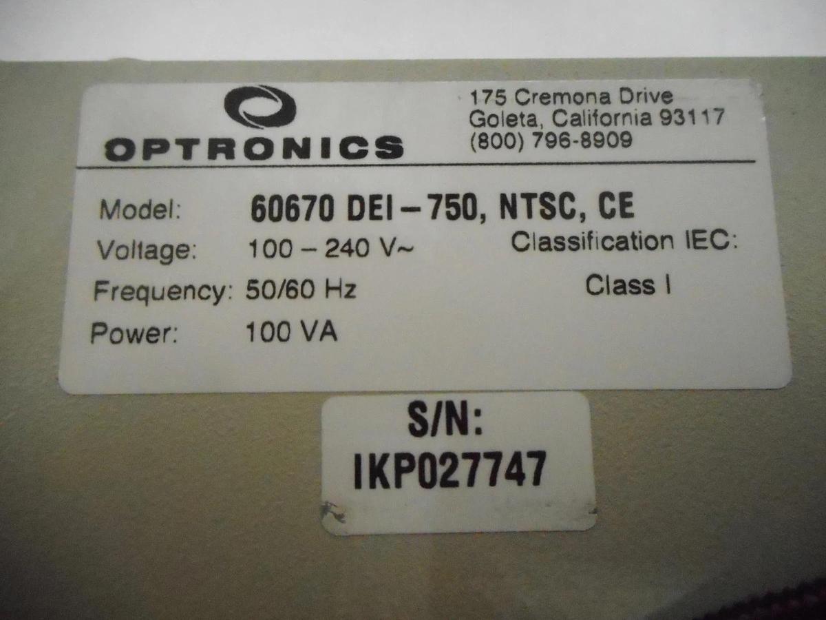 Used Optronics 60670 DEI-750 NTSC CE Camera Controller Reseller Lot of 3 Used Working