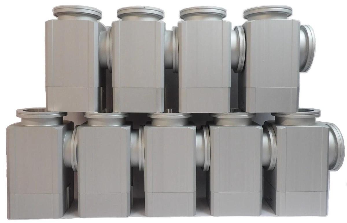 SMC XLA-80-X741 High Vacuum Angle Valve Vacuum Series Lot of 9 New Surplus
