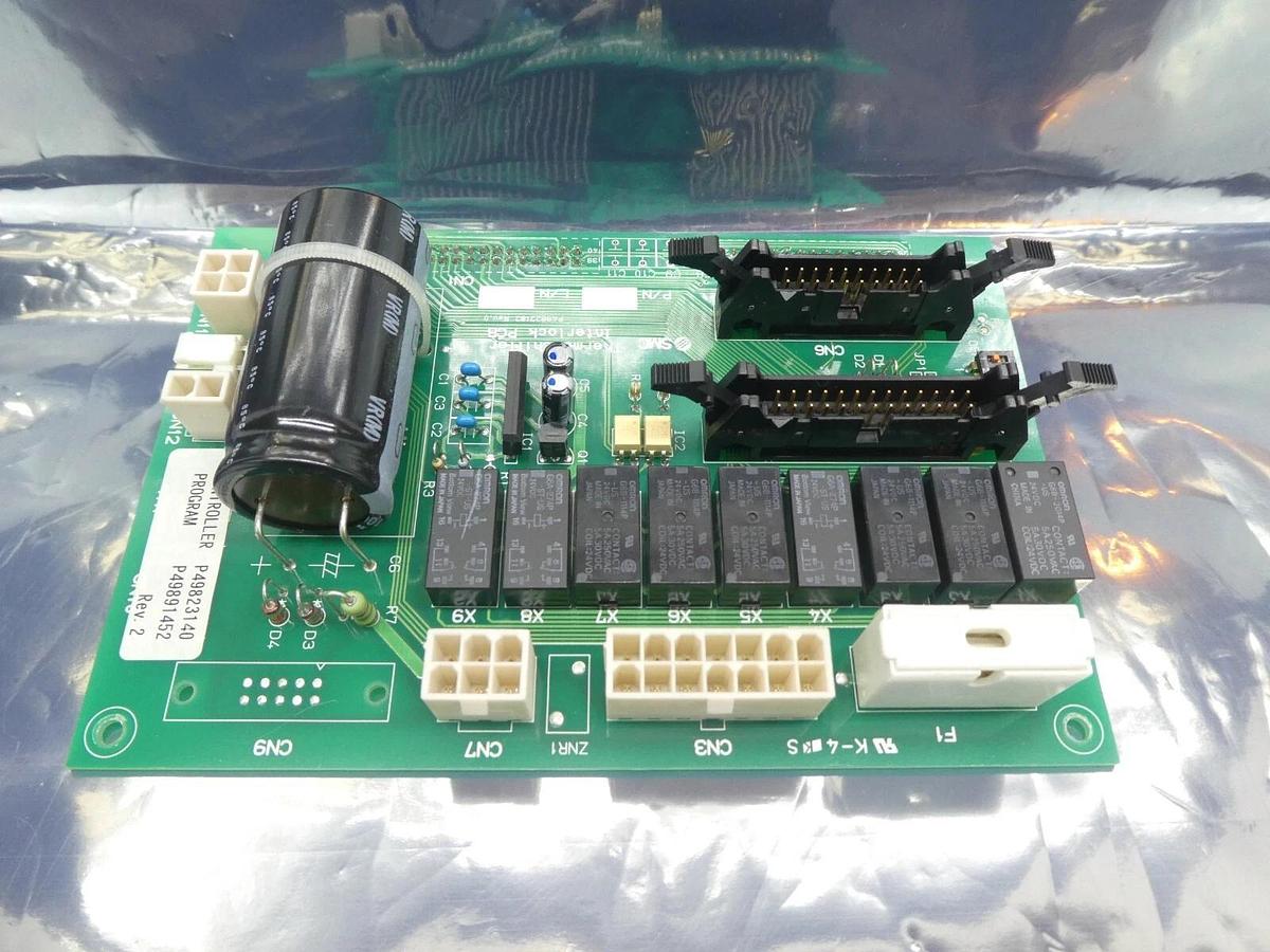 Used SMC P49822182 Thermo Chiller Interlock PCB P49823140 P49891452 Working Surplus