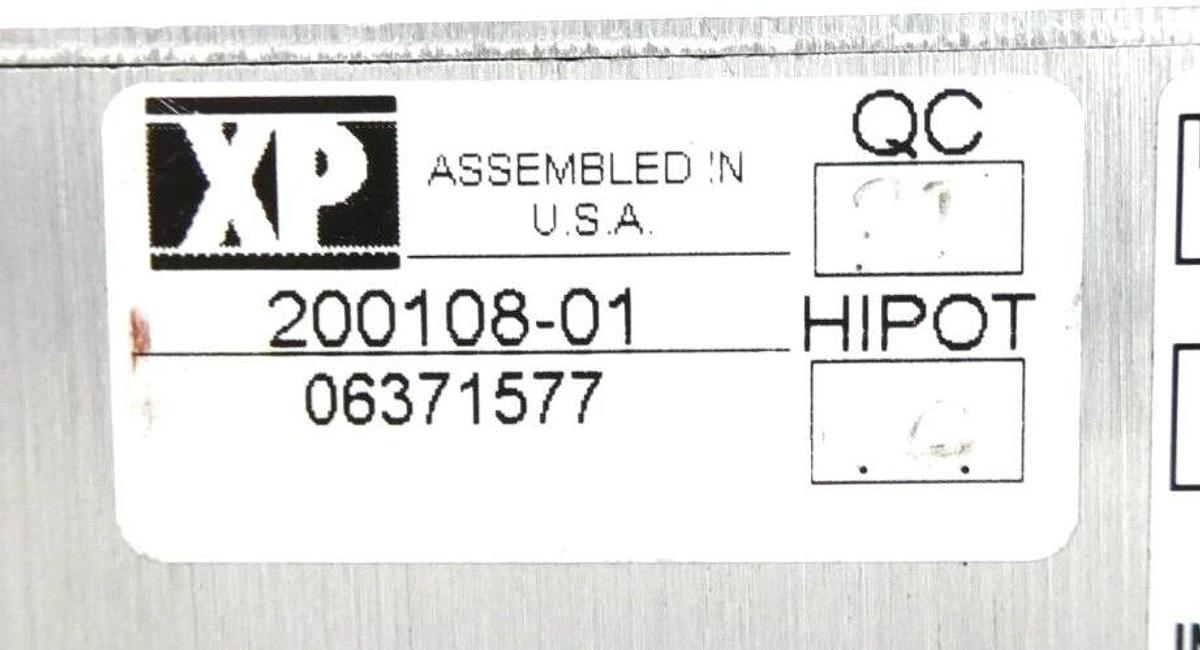 Used XP Power 200108-01 Power Supply Assembly Module F7C9J6A6 Working Surplus