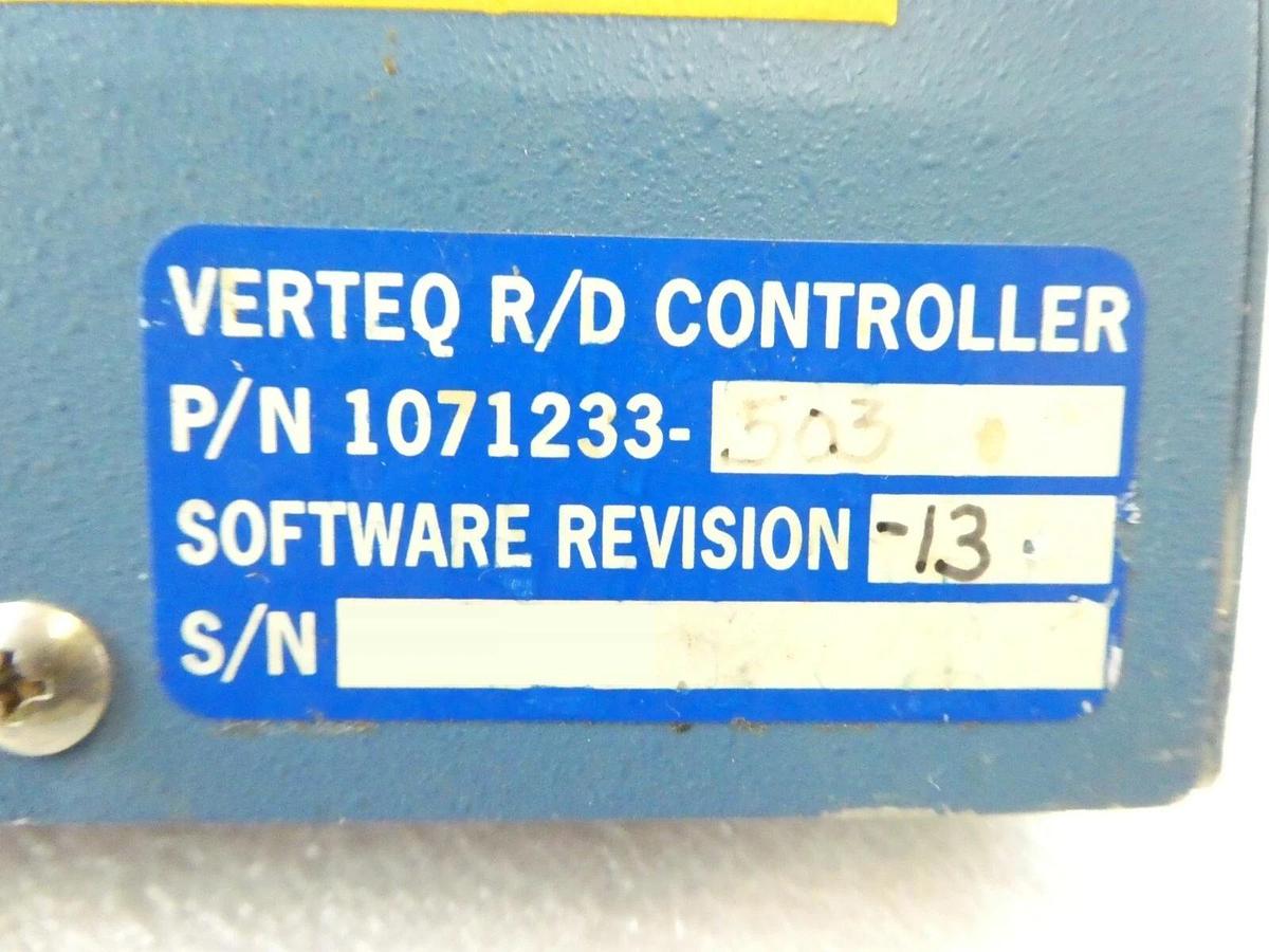 Used Verteq 1071233-503 SRD Spin Rinse Dryer Controller Module 1600-55 NSC Untested