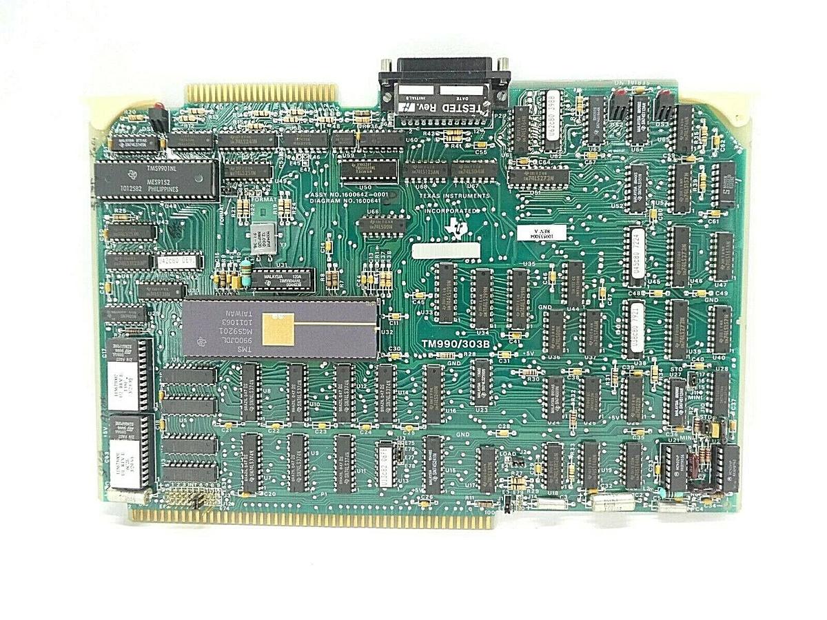 Used Texas Instruments 1600642-0001 PCB Card TM990/303B Varian 109533004 Rev. A As-Is