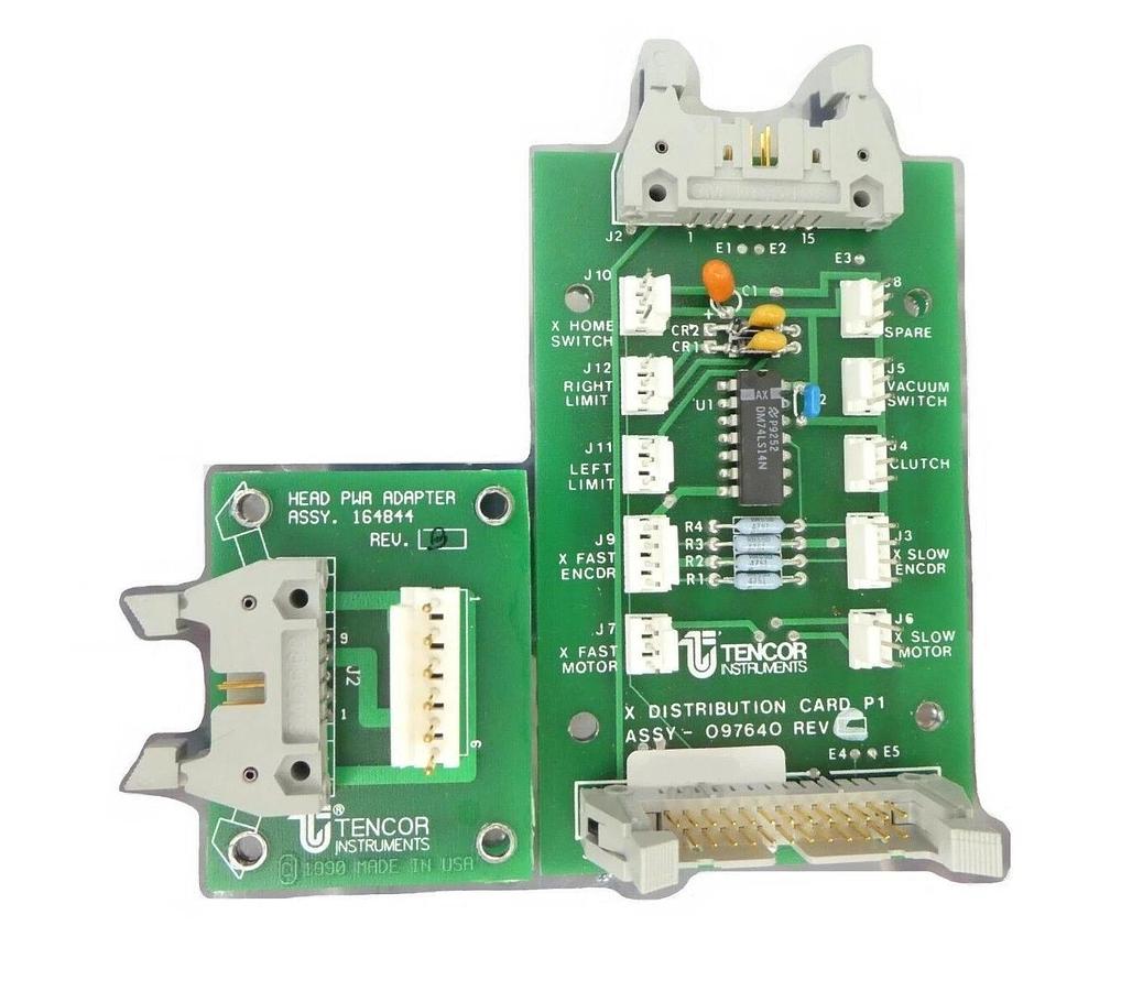 Used Tencor Interface and Distribution PCB Set of 2 097640 164844 P-2H KLA Working