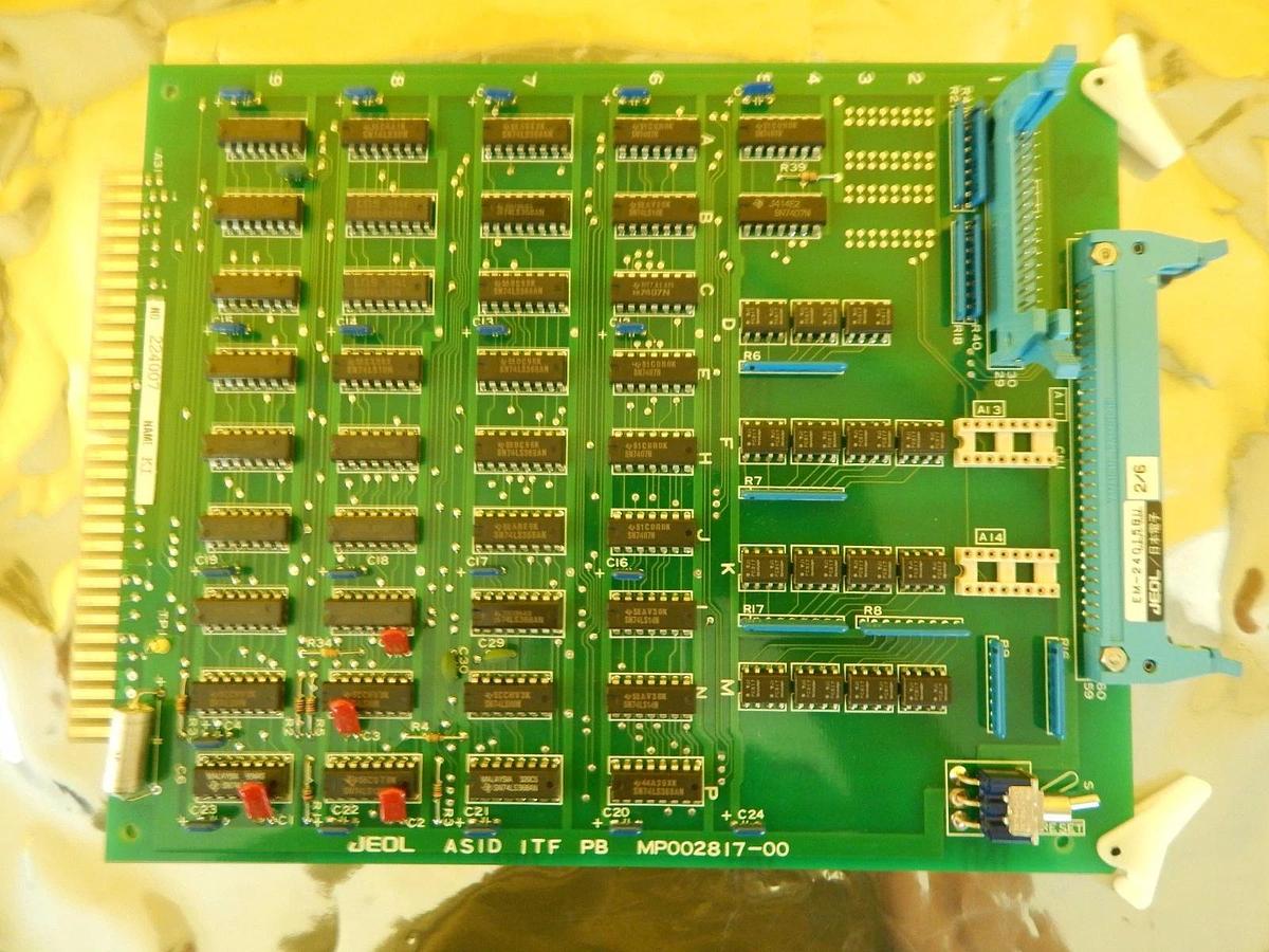Used JEOL MP002817-00 ASID ITF PB Interface Board PCB Card EM-24015BU JEM-2010F