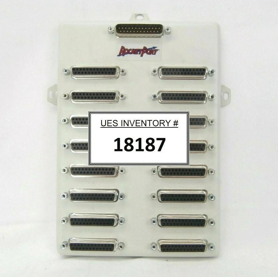 Used Comtrol 94100-2 16-Port RS-232 Interface Module RocketPort Working Spare