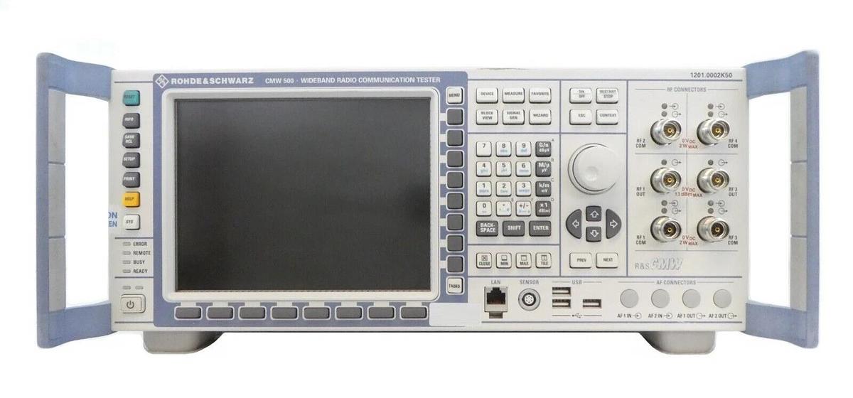 Used Rohde & Schwarz 1201.0002K50 Wideband Radio Comm Tester CMW 500 Non-Signaling