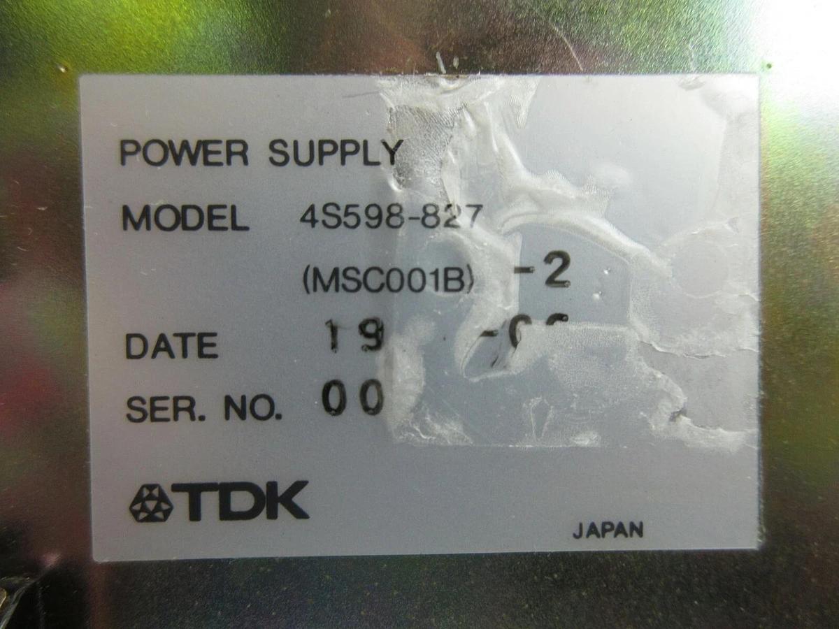 Used TDK (MSC001B)-2 Power Supply Nikon 4S598-827 NSR System Used Working