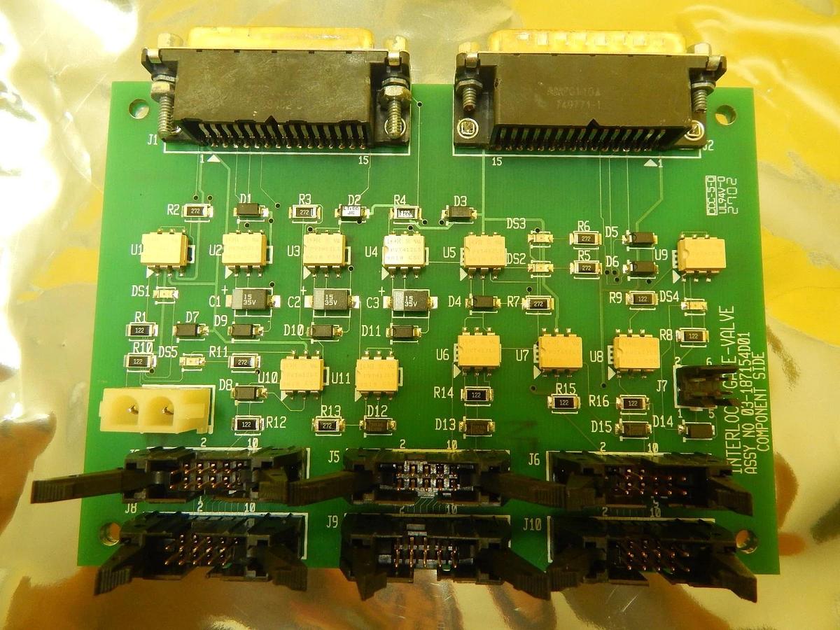 Used ASM 03-187154D01 HW Interlock Gate-Valve PCB Board Epsilon 3000 Used Working