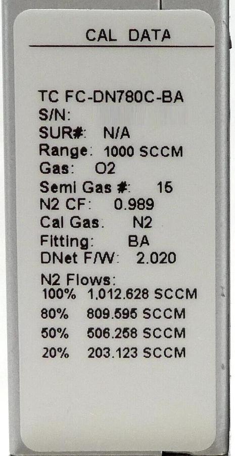 Used Aera FC-DN780C-BA Mass Flow Controller MFC Lot of 7 AMAT 0190-23475 3030-14001