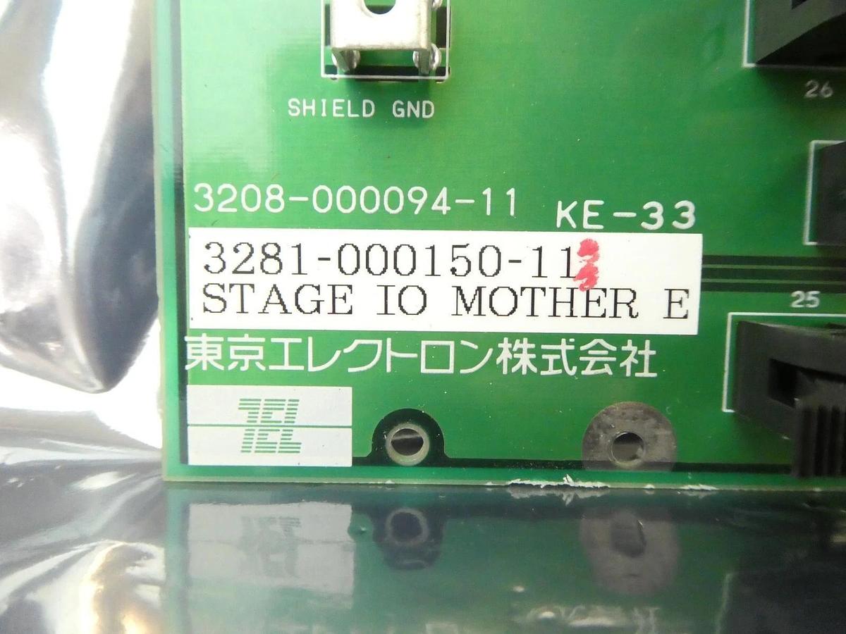 Used TEL Tokyo Electron 3281-000150-11 Stage IO Motherboard PCB Working Surplus