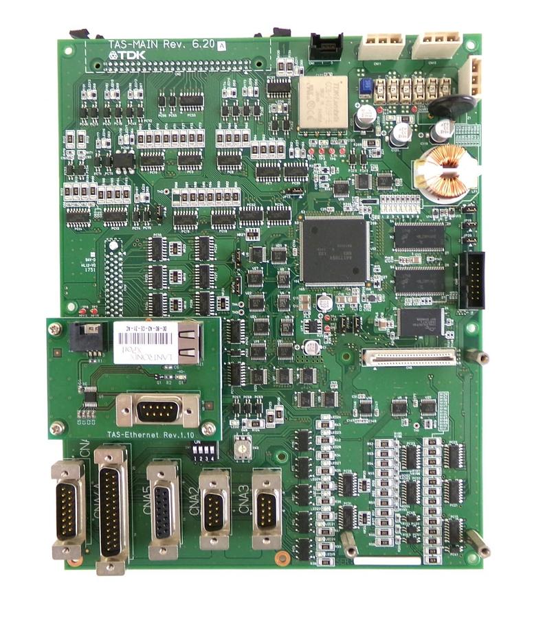 Used TDK TAS-MAIN Wafer FOUP Load Port Interface Board PCB 6.20 TAS-Ethernet Working