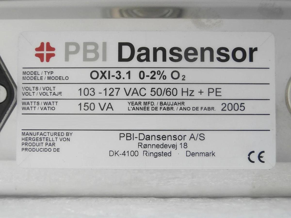 Used PBI Dansensor OXI-3.1 0-2% O2 Portable Oxygen Indicator Working Surplus