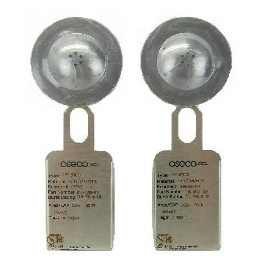 Oseco DI5-0590-002 Rupture Disc 056789-1-1 V-3666-1 Reseller Lot of 2 New