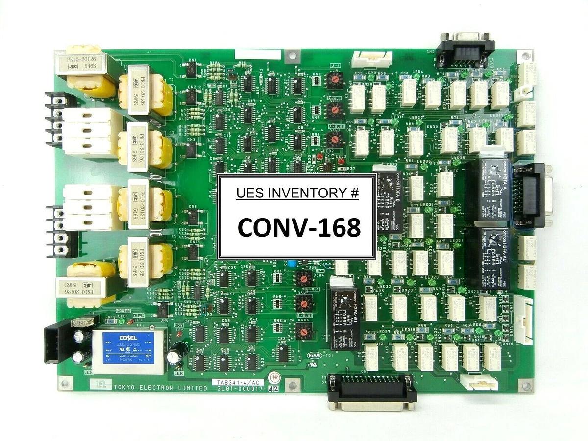 Used TEL Tokyo Electron 2L81-000017-42 Time Delay Relay Board PCB TAB341-4/AC Working