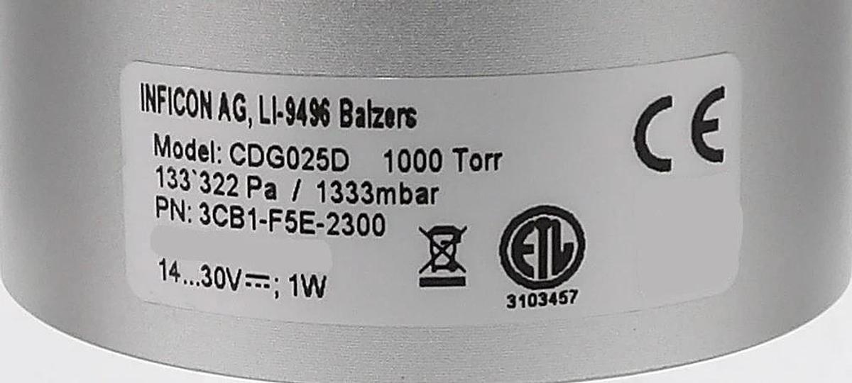 Used Inficon CDG025D Capacitance Diaphragm Gauge Reseller Lot of 5 Spare Surplus