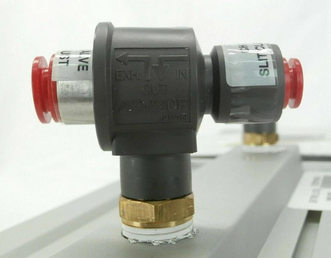 Used SMC US22532 Slit Valve Pneumatic Cylinder with Gate AMAT 0040-41892 Working