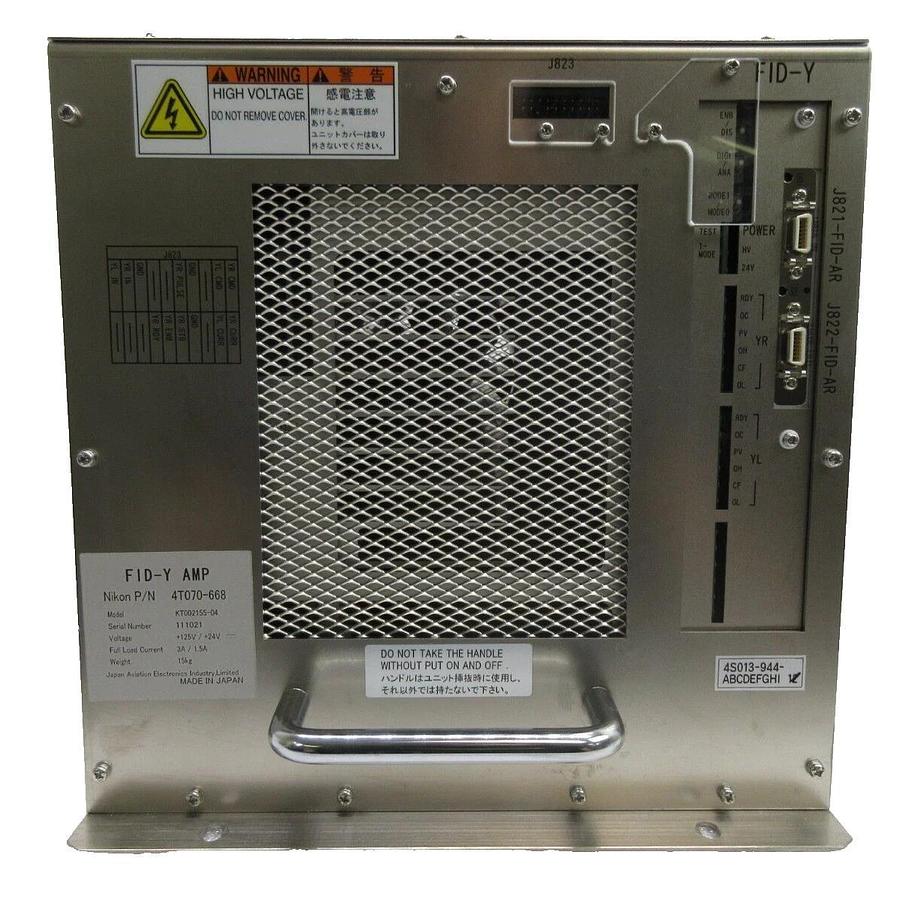 Used JAE Japan Aviation Electronics KT002155-04 FID-Y Amp Nikon NSR 4T070-668 Working
