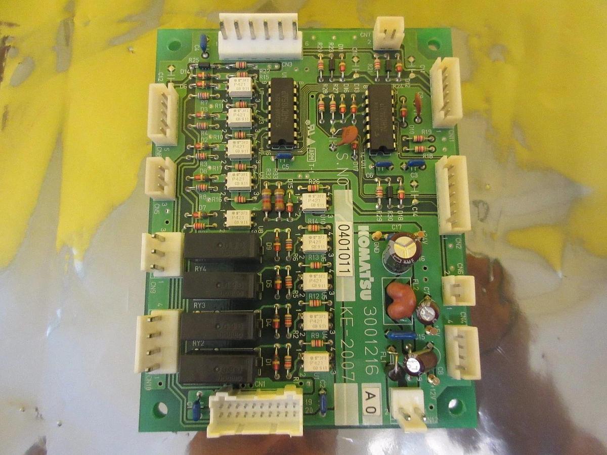 Used Komatsu 3001216A0 KE-2007 Interface Board PCB Used Working
