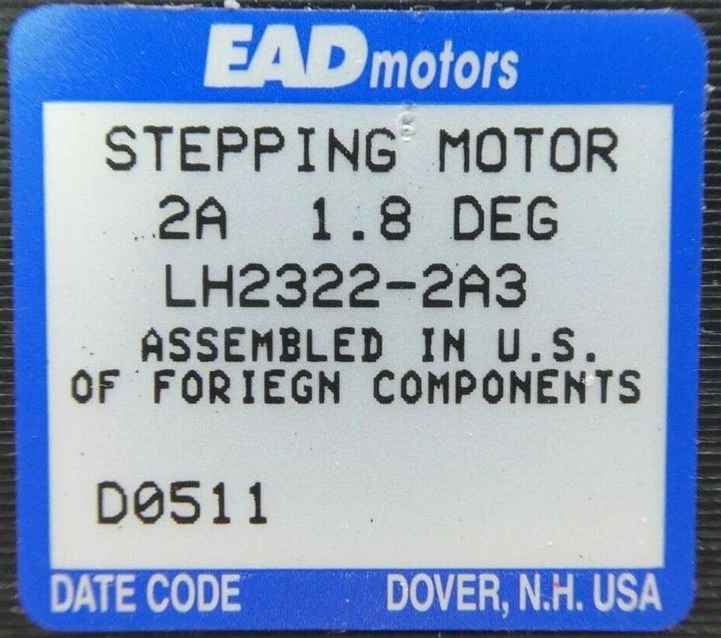 Used EAD Motors LH2322-2A3 Stepping Motor Reseller Lot of 3 Working Surplus
