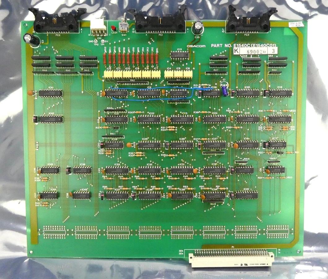 Used Osacom E1540C Operator Panel Interface PCB E1540C01 VSEA V82-810020 Working