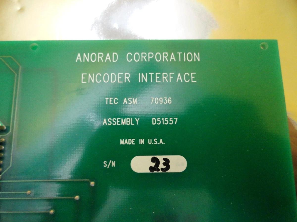 Used Anorad 70936 Encoder Interface PCB Board AMAT Orbot WF 736 DUO Used