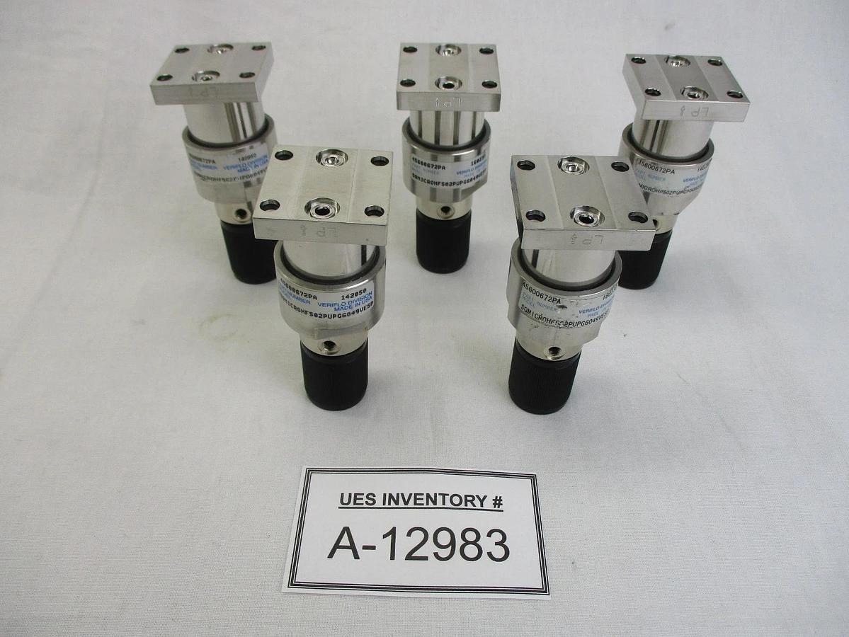 Used Parker Veriflo 45600672PA Valve Reseller Lot of 5 SQMICROHF502PUPG6049VESP Used