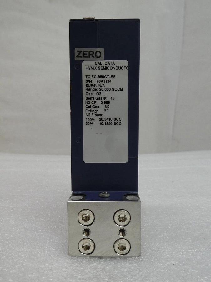 Used Aera TC FC-985CT-BF Mass Flow Controller MFC FC-985C 20 SCCM O2 Used Working
