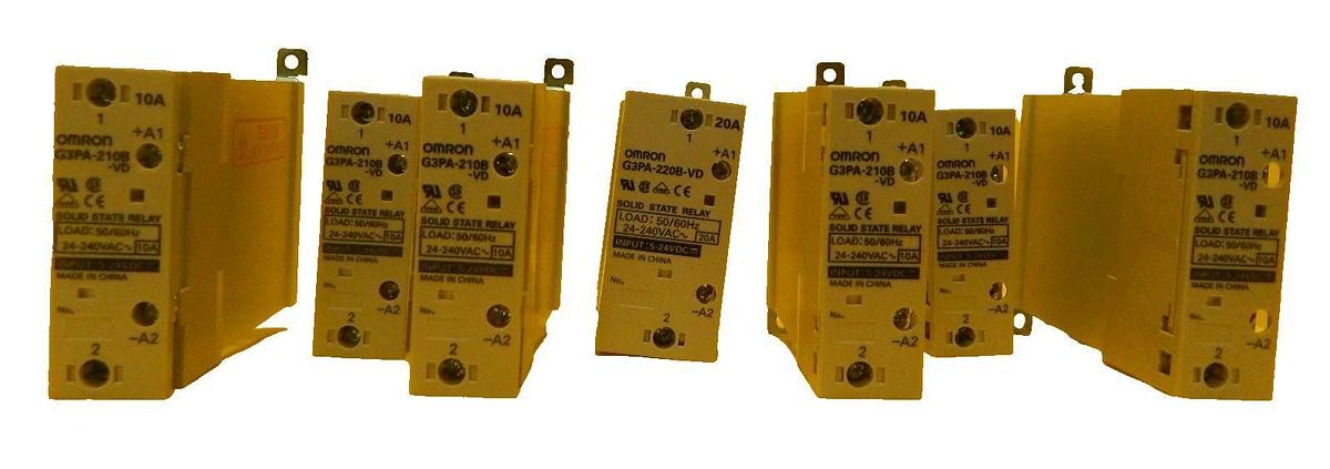 Used Omron G3PA-210B-VD Solid State Relay G3PA-220B-VD Reseller Lot of 7 Used Working