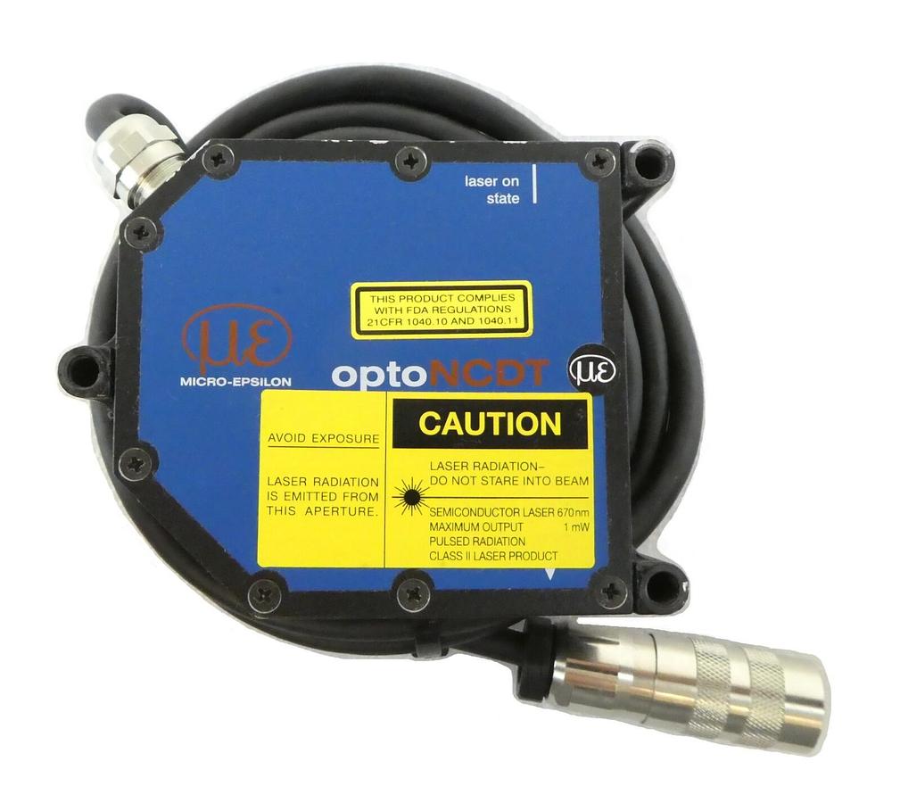 Used Micro-Epsilon ILD1800-20 Laser Optical Sensor optoNCDT 1800 Working Surplus