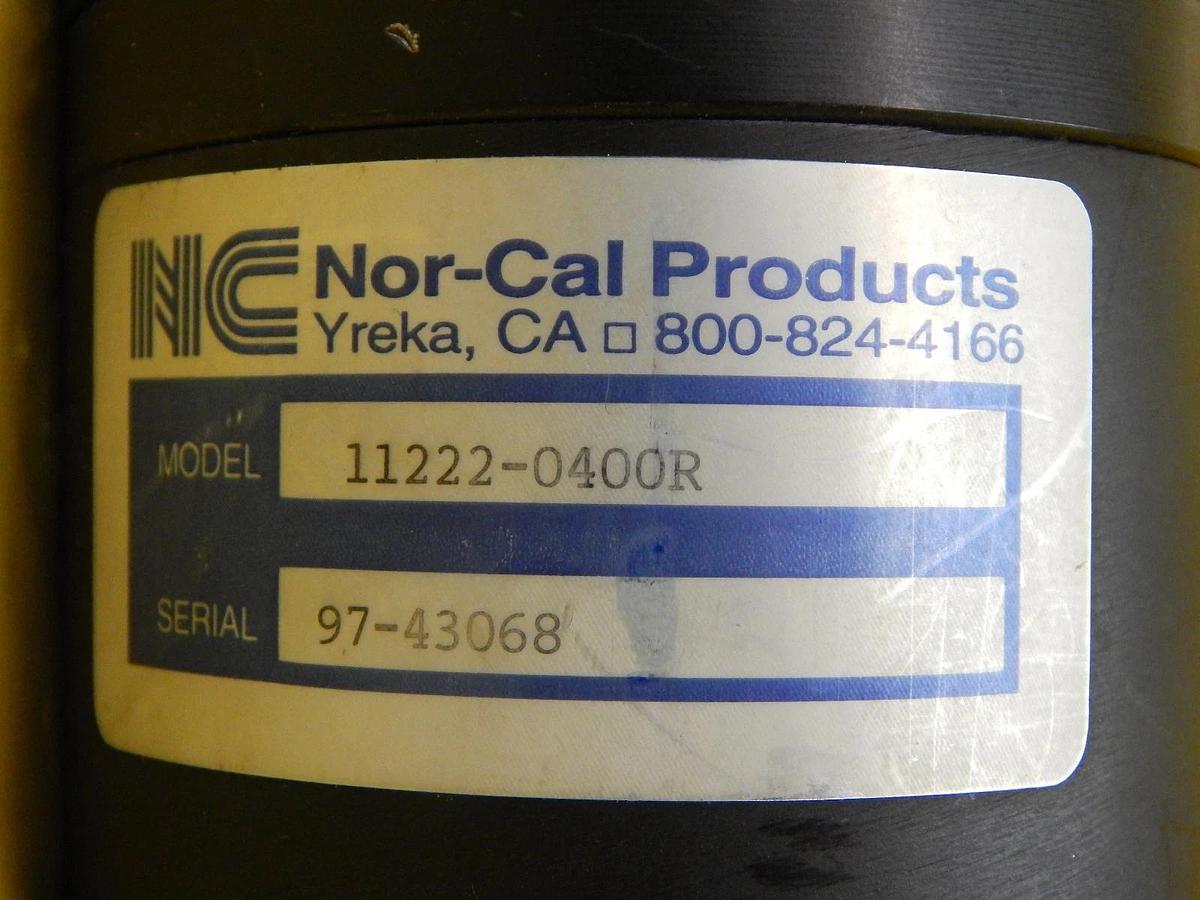 Used Nor-Cal Products 11222-0400R UHV Pneumatic Linear Gate Valve Working Surplus