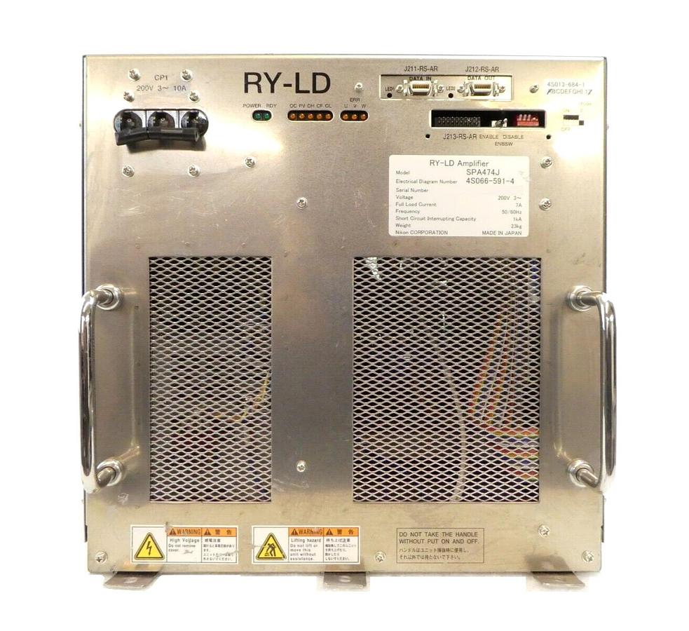 Used Nikon 4S066-591-4 RY-LD Amplifier Module SPA474J 4S013-684-1 Bent Handle Working