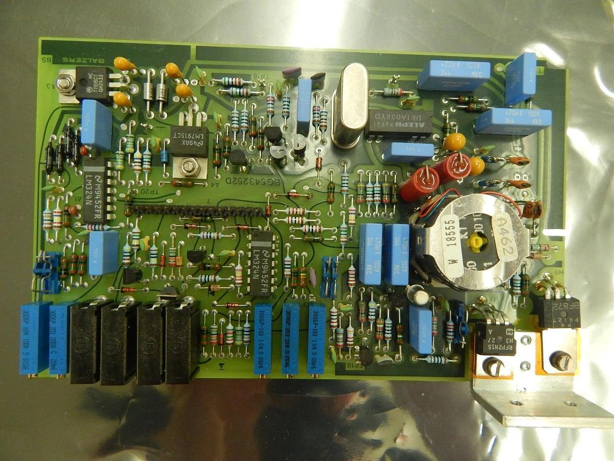 Used Balzers BG 541 087-S/B Partial Pressure Gauge PCB Card RF 064 Used Working