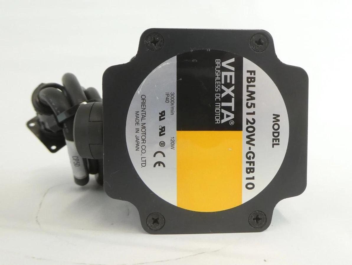 Used Oriental Motor FBLM5120W-GFB10 DC Motor W/Gearhead GFB5G15 VEXTA Working