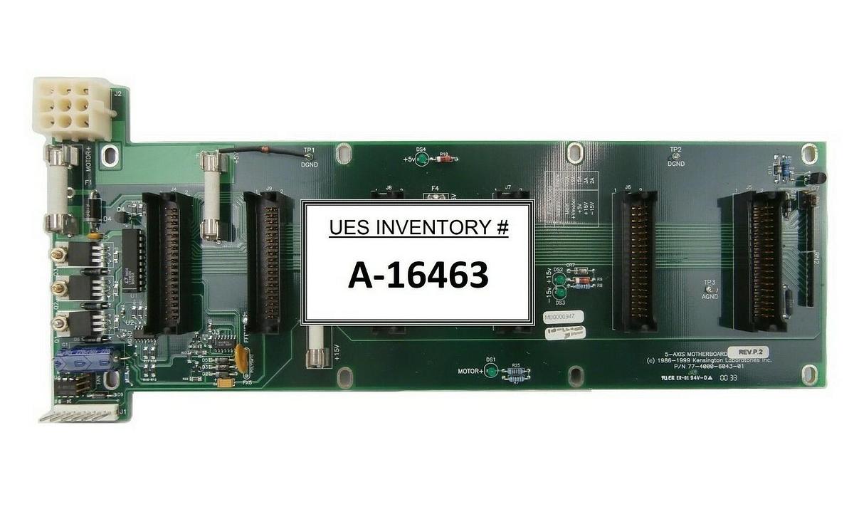 Used Kensington Laboratories 77-4000-6043-01 5-Axis Motherboard PCB Rev. P.2 Working