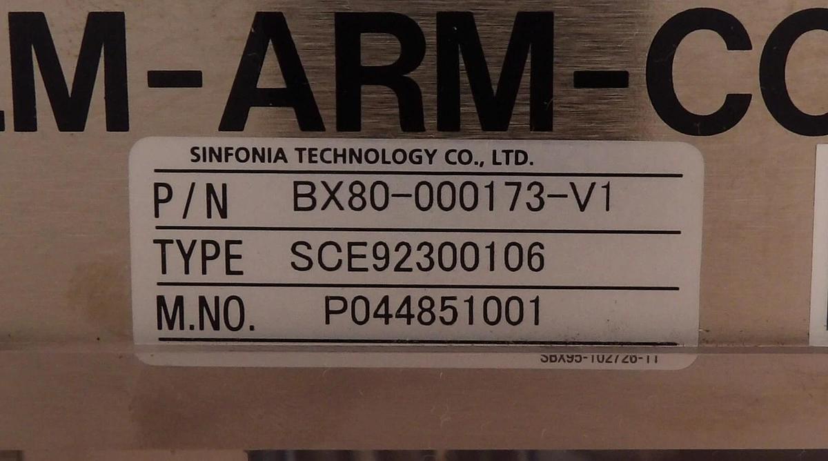 Used Shinko Electric BX80-000173-V1 Robot Controller SCE92300106 LM-ARM-CONT Working