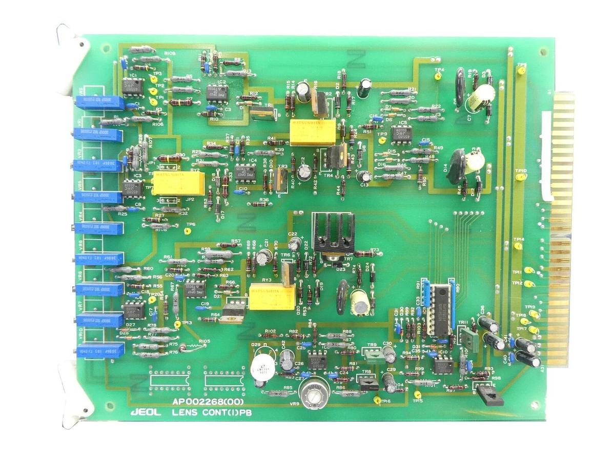 Used JEOL AP002268(00) Lens Control PCB Card LENS CONT(1)PB JSM-6300F SEM Working