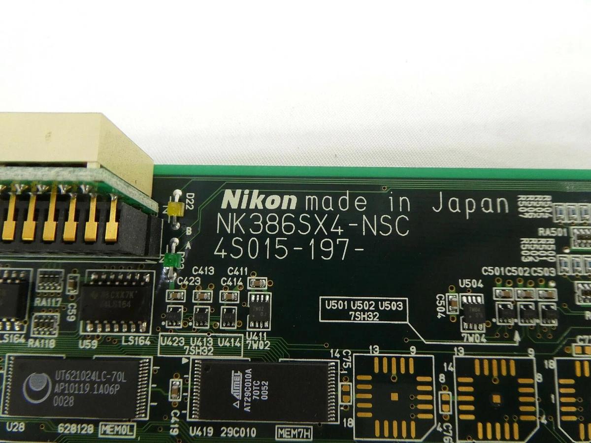 Used Nikon Precision 4S015-197 Processor PCB Card NK386SX4-NSC NSR Series Working