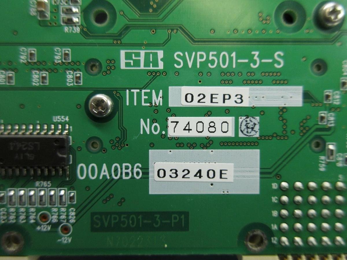Used Sanritz Automation SVP501-3-S Processor PCB Card 02EP3 DNS FC-3000 Used Working