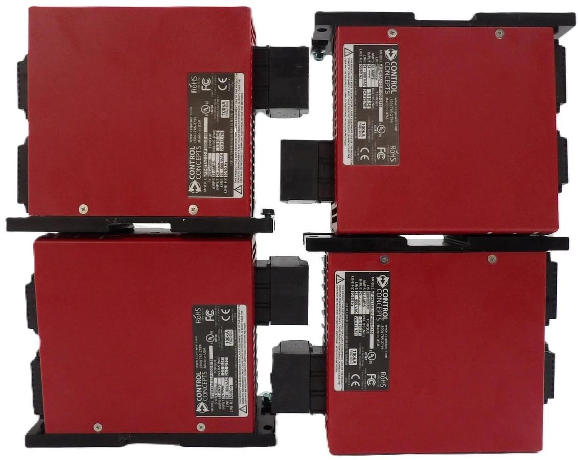 Used Control Concepts uF1HXTA0-32-P1000-E155 SCR Controller Lot of 4 Working