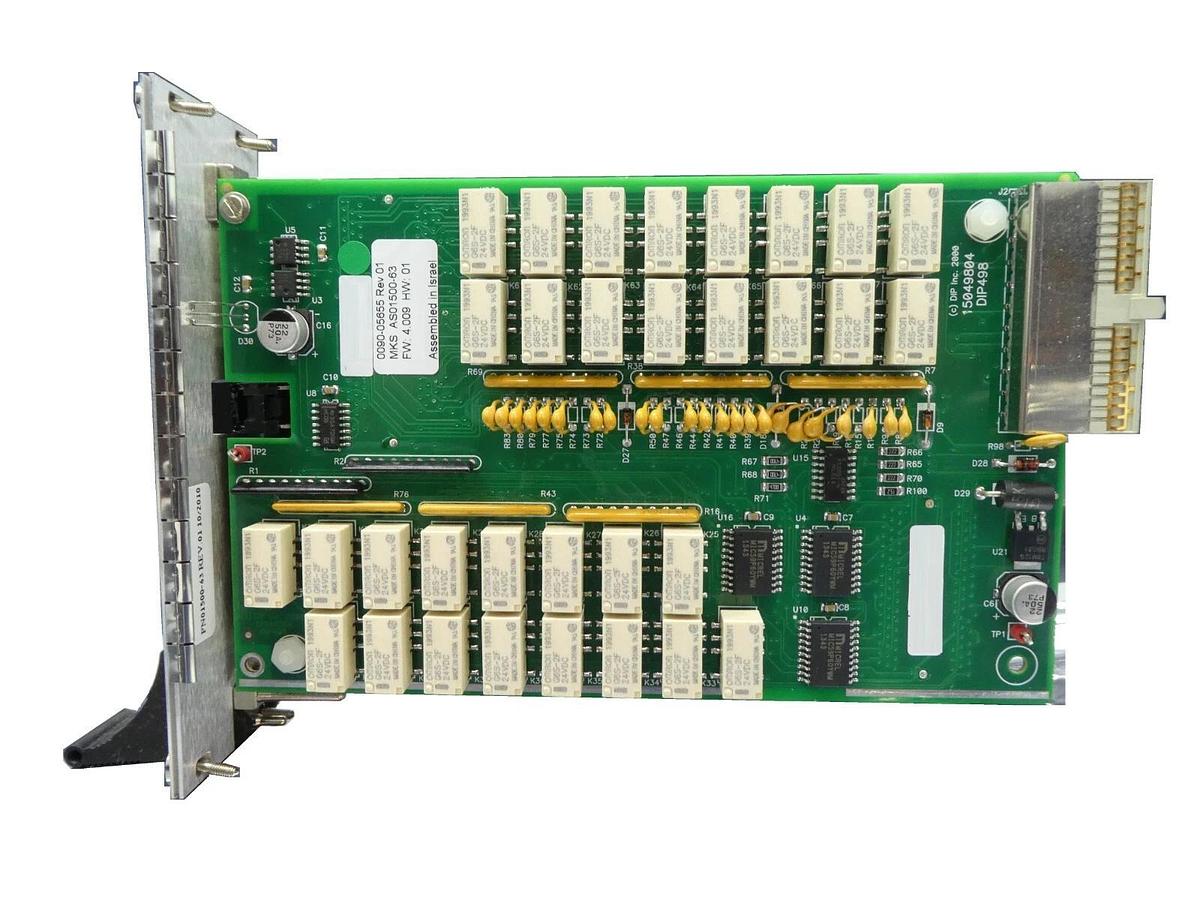 Used MKS Instruments AS01500-63 Interlock PCB Card CDN500R-63 AMAT 0090-05655 Working