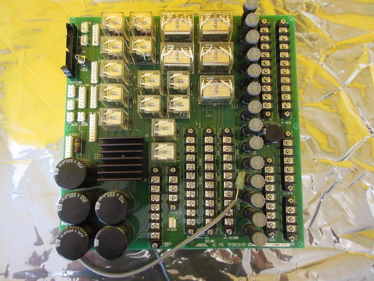 Used JEOL MP003648-00 AC PB Relay Power Distribution Board PCB JEM-2010F TEM Used
