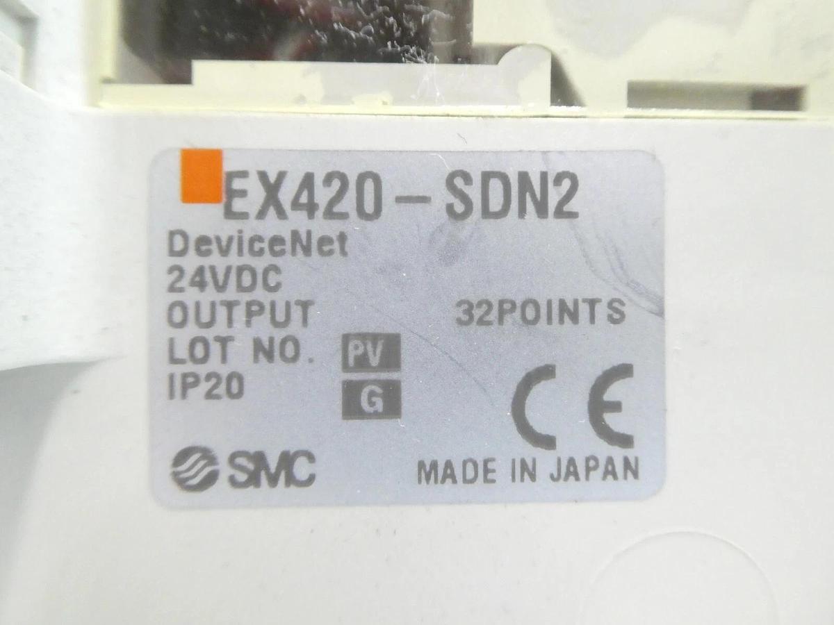 Used SMC VV5Q11-16-X1602 16-Port Manifold Module EX420-SDN2 Lot of 2 Working Surplus