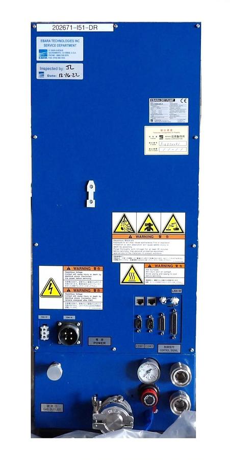 Refurbished EV-L Ebara Technologies EV-L100NS-H Dry Vacuum Pump Manufacturer Refurbished