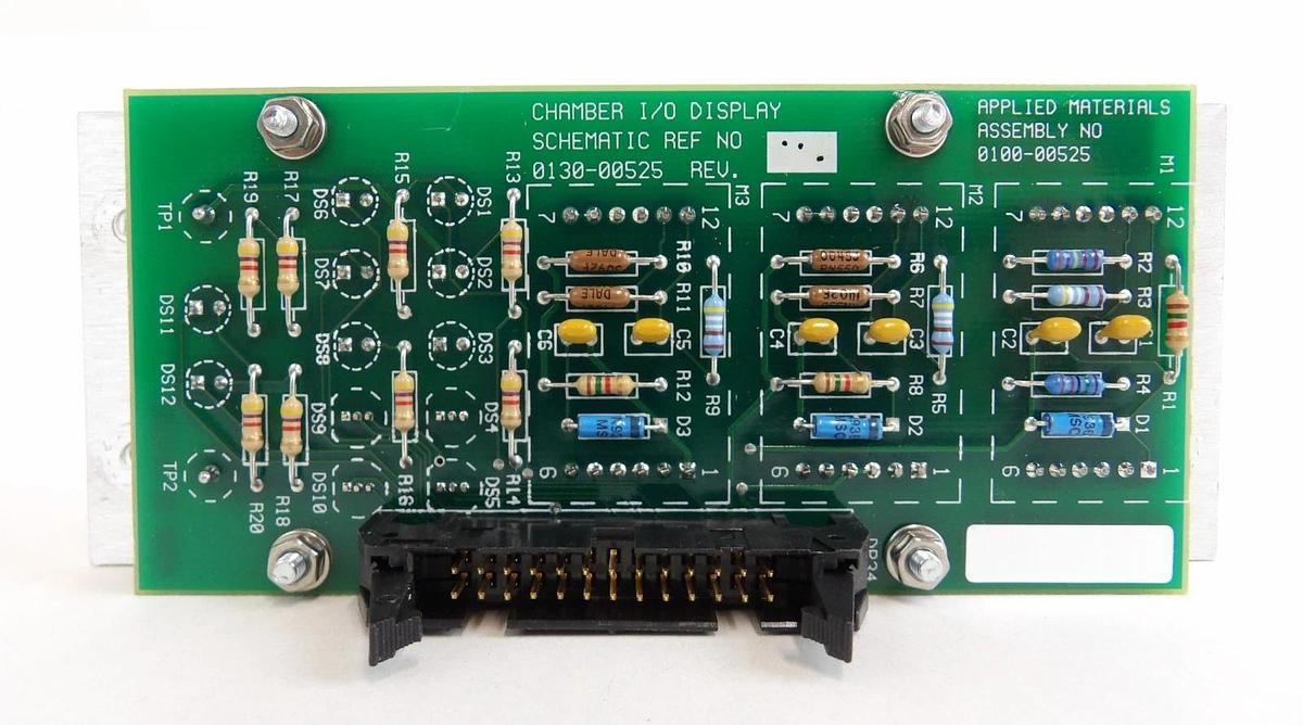 Used AMAT Applied Materials 0100-00525 Chamber I/O Display Panel 0130-00525 Working